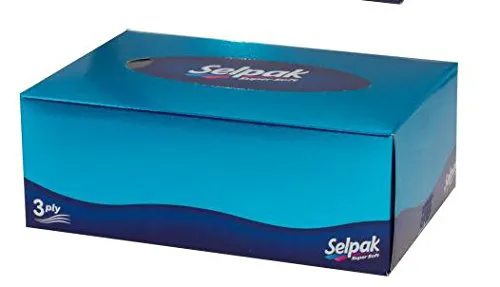 Салфетки бумажные в коробках Selpak 3-х слойные 70 шт.
