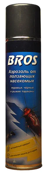 Аэрозоль от ползающих насекомых BROS, аэрозоль 400 мл.