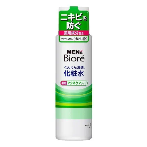Мужской увлажняющий лосьон после бритья KAO Men's Biore с лечебным и противовоспалительным действием, бутылка 180 мл