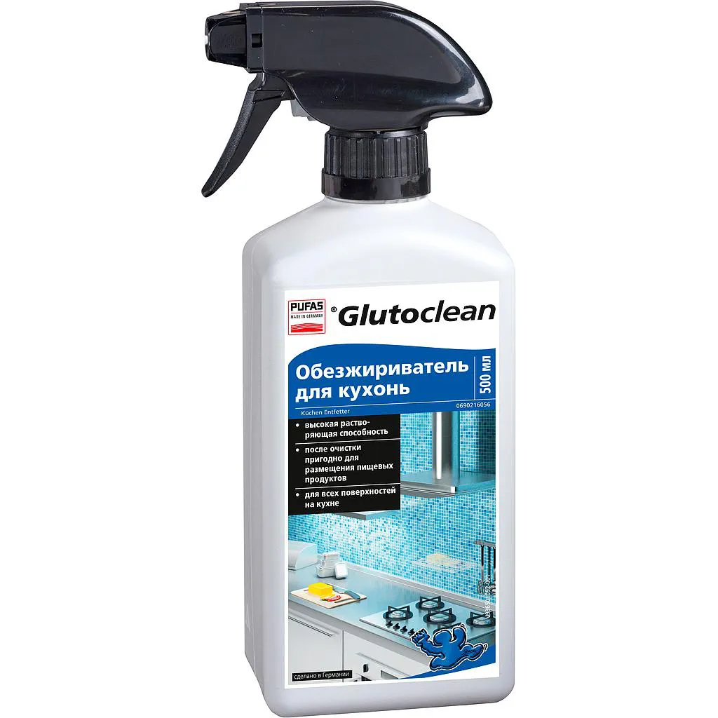 Средство Glutoclean обезжириватель для кухонь 0.5 л