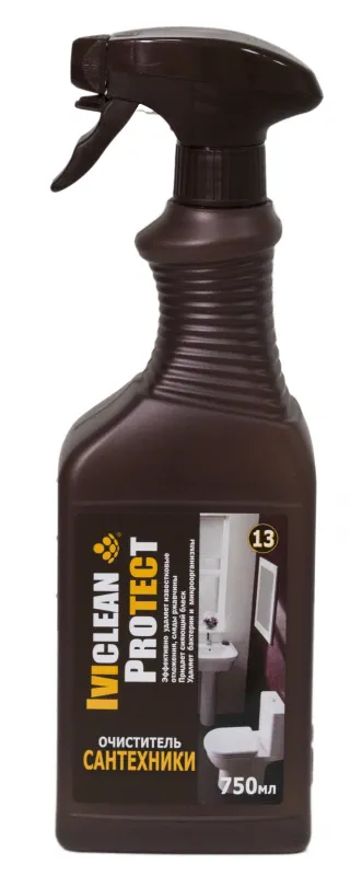 Очиститель сантехники Iviclean Protect, триггер, 0,75 л