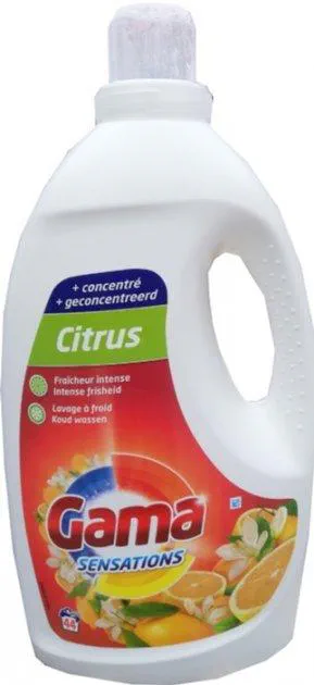 Гель для стирки Gama Sensations CITRUS универсальный с ароматом цитруса 2,2 л (44 стирки)