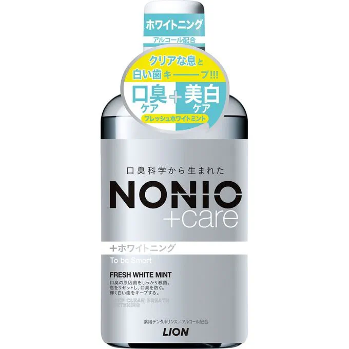 Зубной ополаскиватель LION Nonio с длительной защитой от неприятного запаха (с отбеливающим действием и освежающим ароматом) 600 мл