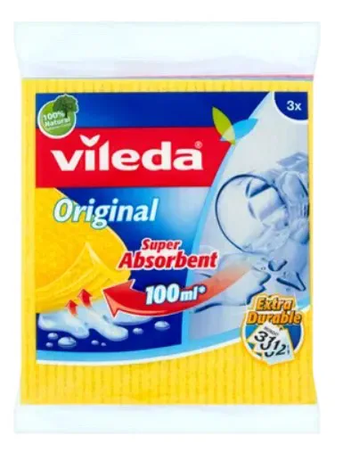 Губчатая салфетка Vileda в упаковке 3 шт/18