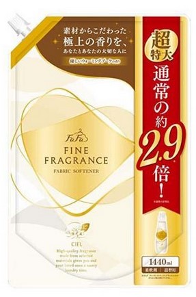 Кондиционер для белья Nissan FaFa Fine Fragrance Ciel с прохладным ароматом белых цветов, 1440 мл