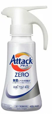 Жидкое средство для стирки KAO Attack ZERO (суперконцентрат, для любых типов стиральных машин) 400 гр