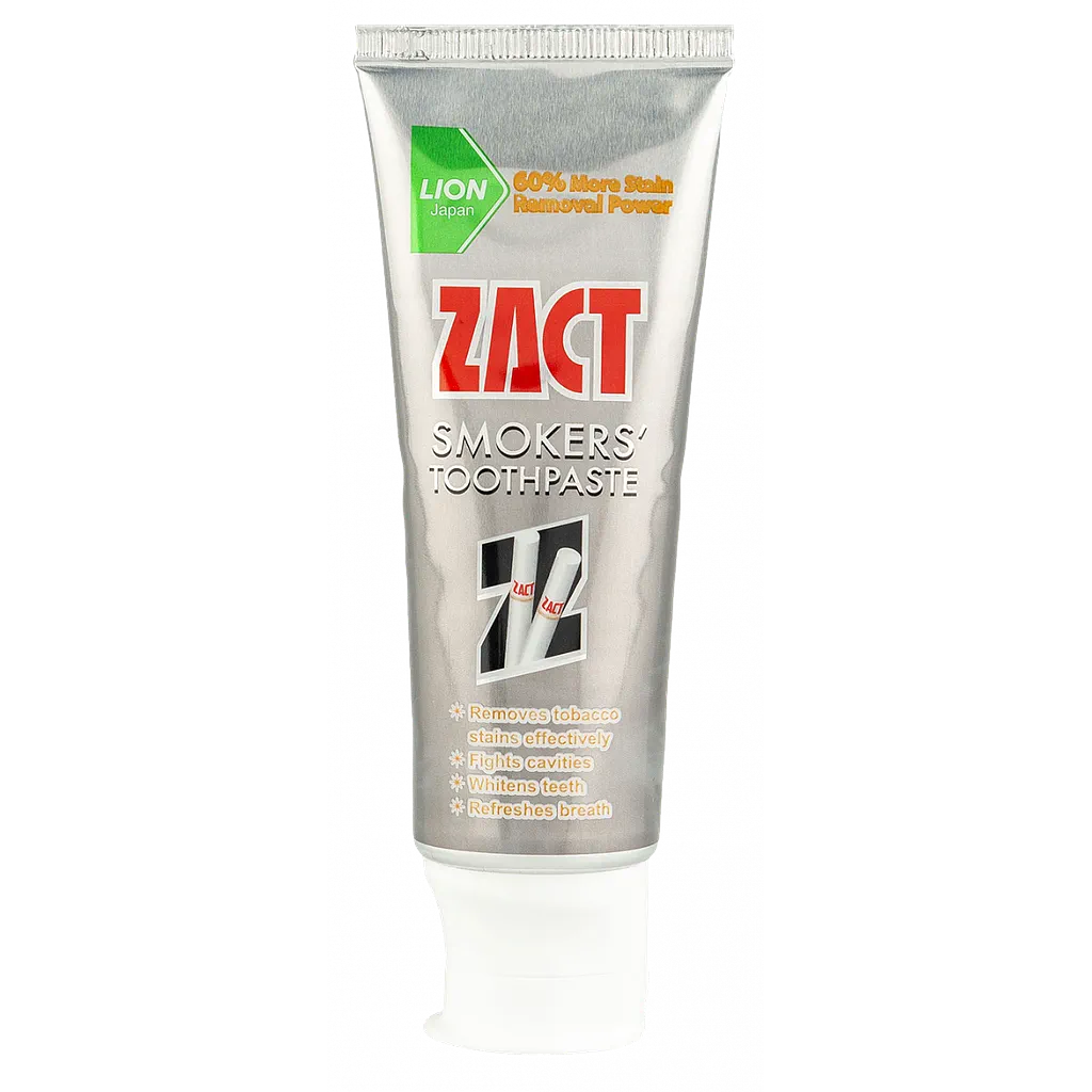 Зубная паста LION Zact для курящих, с отбеливающим эффектом, 100 гр