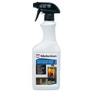 Очиститель Glutoclean для каминного и печного стекла, 750 мл.
