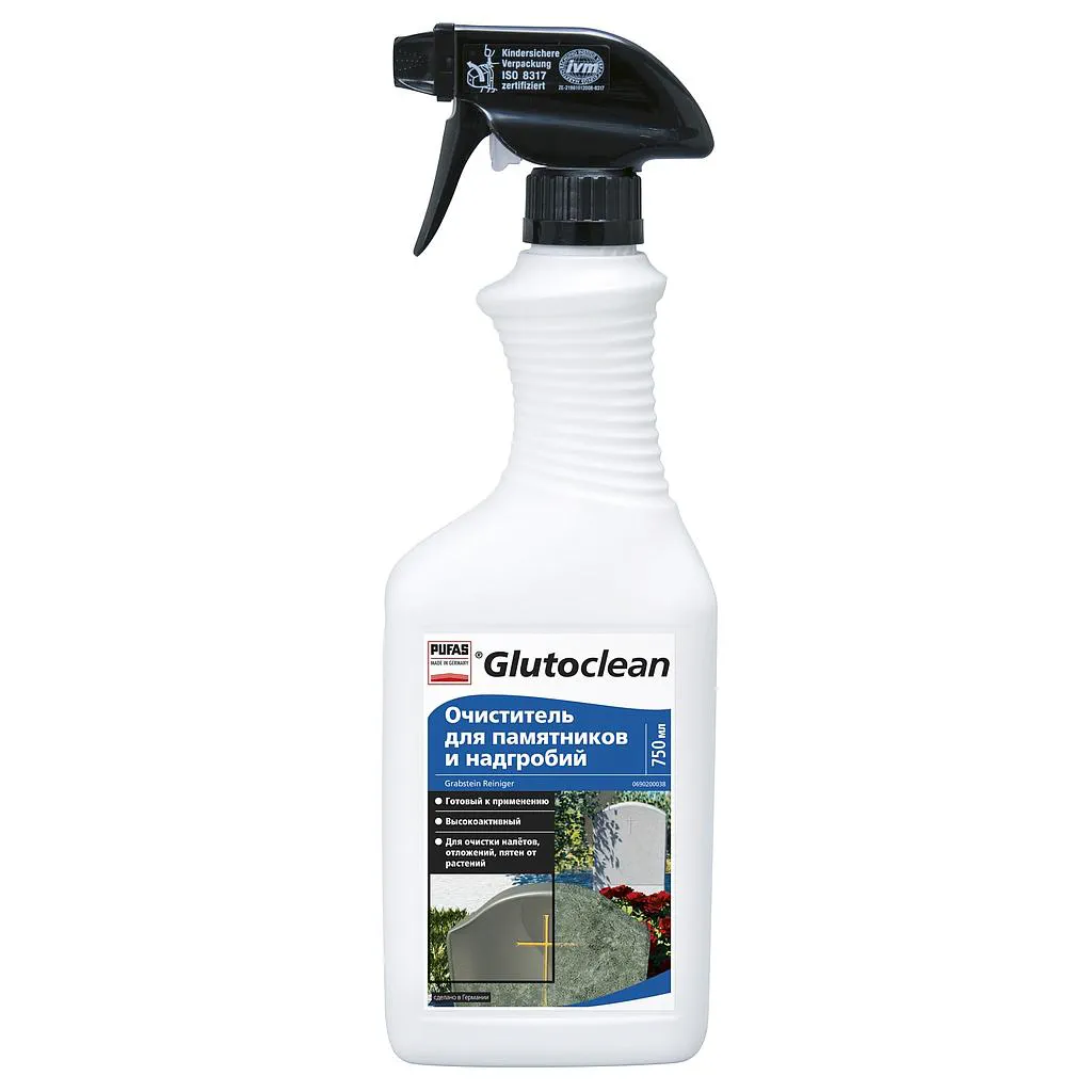 Очиститель для памятников и надгробий Glutoclean, 750 мл.