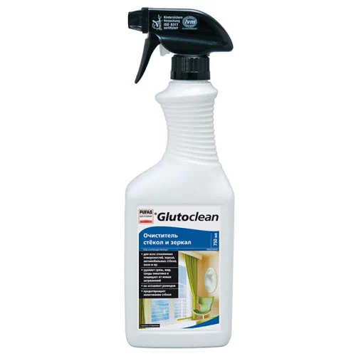 Очиститель стекол и зеркал Glutoclean, 750 мл.