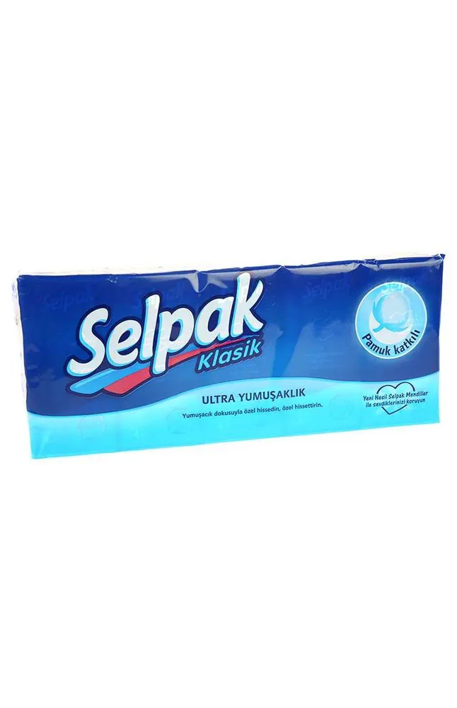 Платки носовые бумажные Selpak Классик 10шт.Х10     